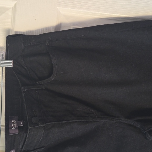 NYDJ Black Jeans 16 Barbara High Waist Stretch Bootcut Pants - Picture 7 of 11
